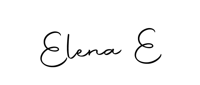 Use a signature maker to create a handwritten signature online. With this signature software, you can design (Autography-DOLnW) your own signature for name Elena E. Elena E signature style 10 images and pictures png