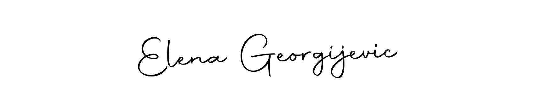 Make a beautiful signature design for name Elena Georgijevic. Use this online signature maker to create a handwritten signature for free. Elena Georgijevic signature style 10 images and pictures png