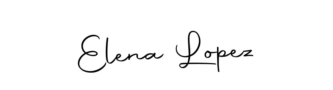 How to make Elena Lopez name signature. Use Autography-DOLnW style for creating short signs online. This is the latest handwritten sign. Elena Lopez signature style 10 images and pictures png