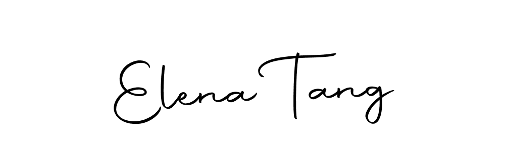 Design your own signature with our free online signature maker. With this signature software, you can create a handwritten (Autography-DOLnW) signature for name Elena Tang. Elena Tang signature style 10 images and pictures png