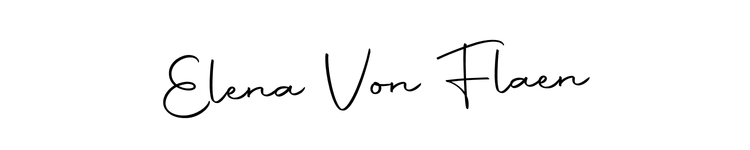 Design your own signature with our free online signature maker. With this signature software, you can create a handwritten (Autography-DOLnW) signature for name Elena Von Flaen. Elena Von Flaen signature style 10 images and pictures png