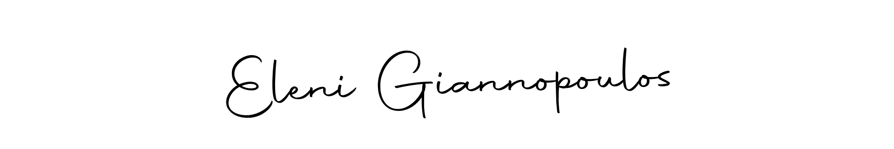 Make a beautiful signature design for name Eleni Giannopoulos. With this signature (Autography-DOLnW) style, you can create a handwritten signature for free. Eleni Giannopoulos signature style 10 images and pictures png