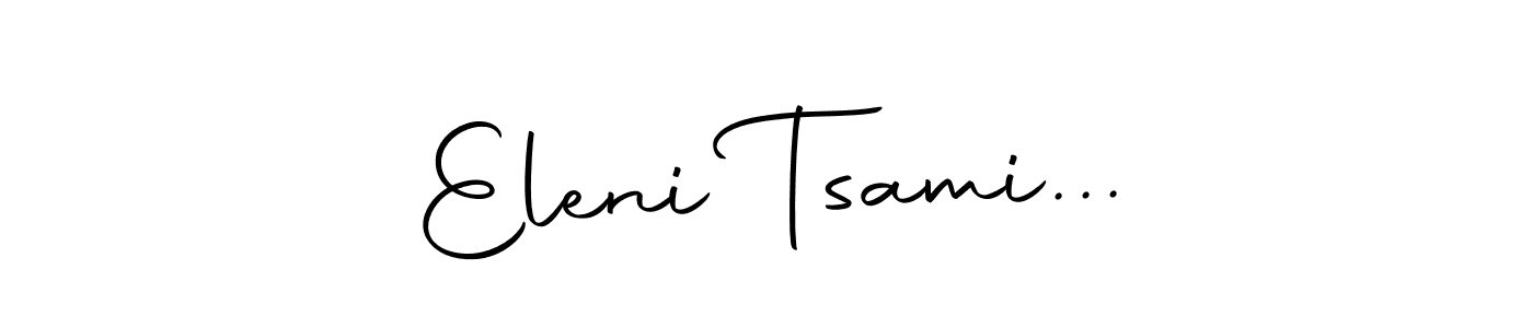 Similarly Autography-DOLnW is the best handwritten signature design. Signature creator online .You can use it as an online autograph creator for name Eleni Tsami.... Eleni Tsami... signature style 10 images and pictures png