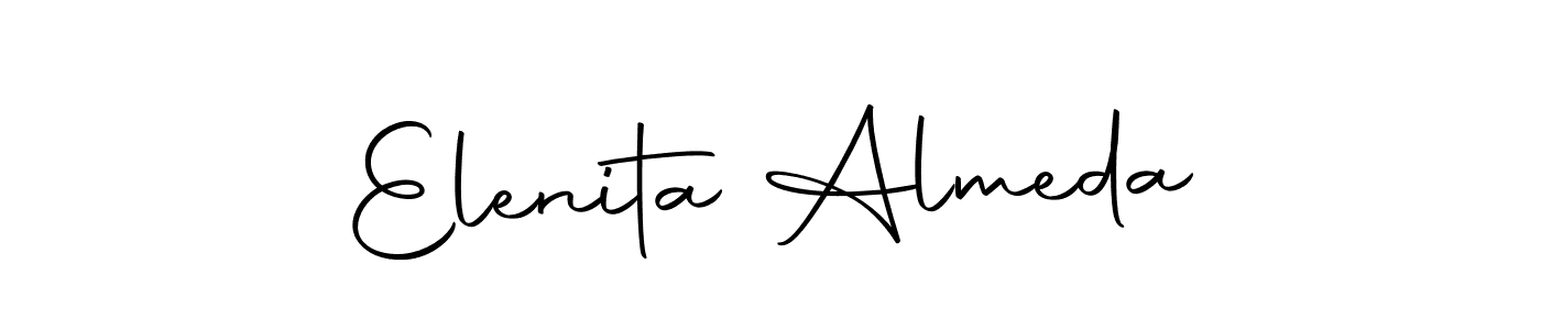 Make a beautiful signature design for name Elenita Almeda. Use this online signature maker to create a handwritten signature for free. Elenita Almeda signature style 10 images and pictures png