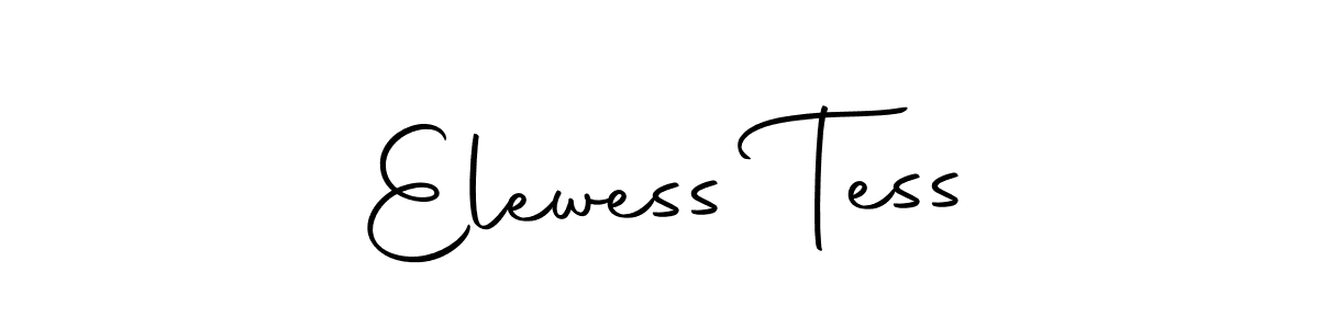 How to make Elewess Tess name signature. Use Autography-DOLnW style for creating short signs online. This is the latest handwritten sign. Elewess Tess signature style 10 images and pictures png