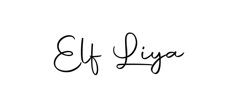 Create a beautiful signature design for name Elf Liya. With this signature (Autography-DOLnW) fonts, you can make a handwritten signature for free. Elf Liya signature style 10 images and pictures png