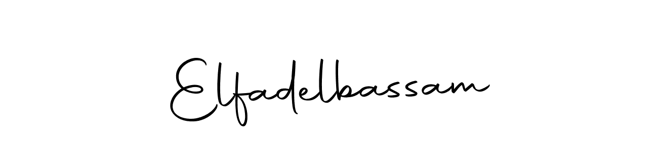Create a beautiful signature design for name Elfadelbassam. With this signature (Autography-DOLnW) fonts, you can make a handwritten signature for free. Elfadelbassam signature style 10 images and pictures png