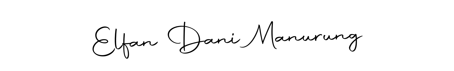 How to make Elfan Dani Manurung signature? Autography-DOLnW is a professional autograph style. Create handwritten signature for Elfan Dani Manurung name. Elfan Dani Manurung signature style 10 images and pictures png