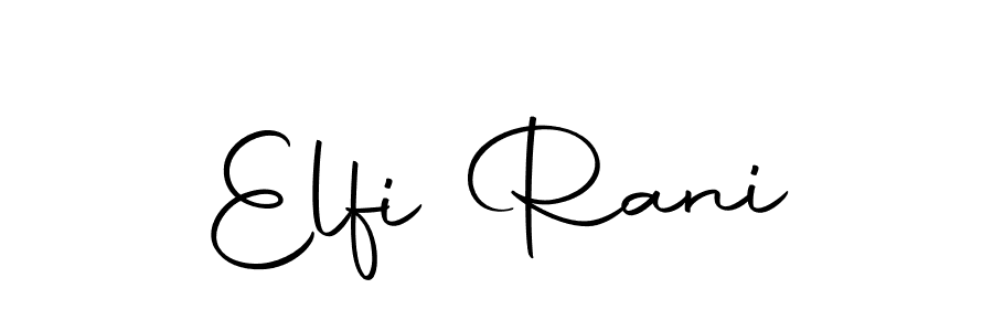 You can use this online signature creator to create a handwritten signature for the name Elfi Rani. This is the best online autograph maker. Elfi Rani signature style 10 images and pictures png