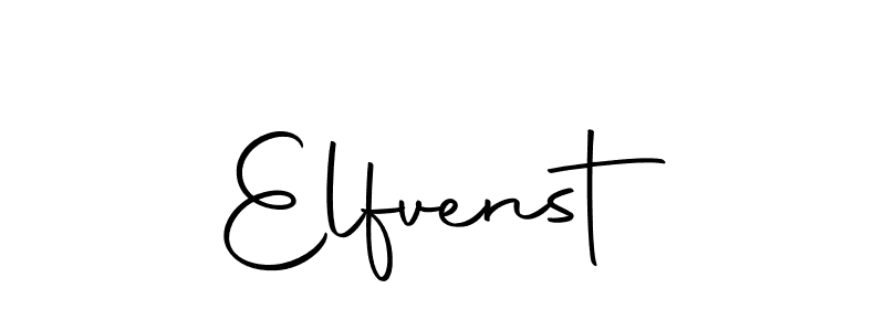 Elfvenst stylish signature style. Best Handwritten Sign (Autography-DOLnW) for my name. Handwritten Signature Collection Ideas for my name Elfvenst. Elfvenst signature style 10 images and pictures png