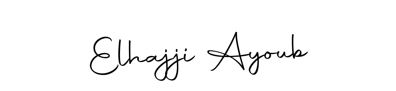 Make a short Elhajji Ayoub signature style. Manage your documents anywhere anytime using Autography-DOLnW. Create and add eSignatures, submit forms, share and send files easily. Elhajji Ayoub signature style 10 images and pictures png