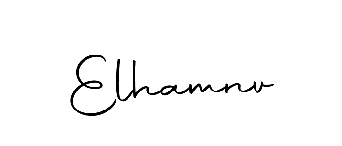 Make a beautiful signature design for name Elhamnv. With this signature (Autography-DOLnW) style, you can create a handwritten signature for free. Elhamnv signature style 10 images and pictures png