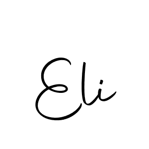 Design your own signature with our free online signature maker. With this signature software, you can create a handwritten (Autography-DOLnW) signature for name Eli. Eli signature style 10 images and pictures png