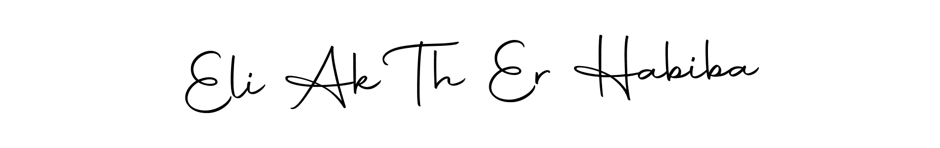 This is the best signature style for the Eli Ak Th Er Habiba name. Also you like these signature font (Autography-DOLnW). Mix name signature. Eli Ak Th Er Habiba signature style 10 images and pictures png