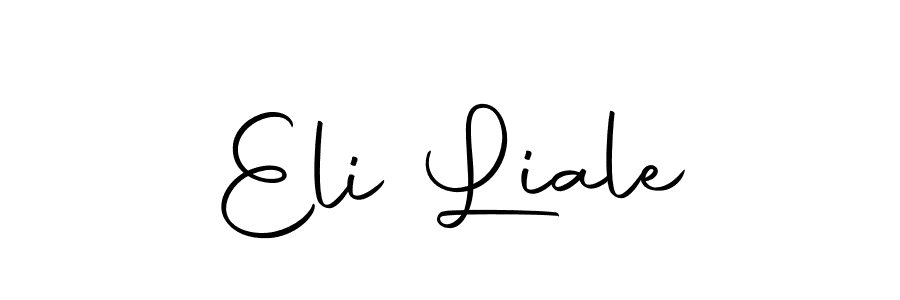 You should practise on your own different ways (Autography-DOLnW) to write your name (Eli Liale) in signature. don't let someone else do it for you. Eli Liale signature style 10 images and pictures png