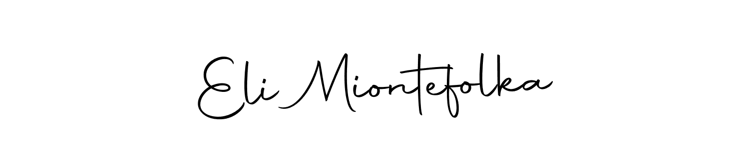 if you are searching for the best signature style for your name Eli Miontefolka. so please give up your signature search. here we have designed multiple signature styles  using Autography-DOLnW. Eli Miontefolka signature style 10 images and pictures png