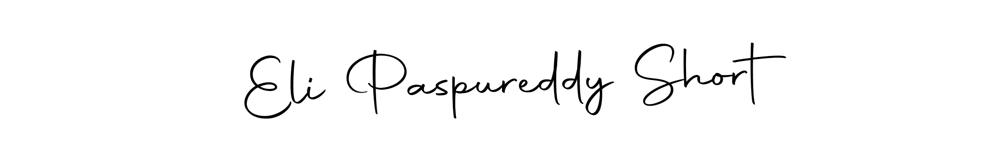 The best way (Autography-DOLnW) to make a short signature is to pick only two or three words in your name. The name Eli Paspureddy Short include a total of six letters. For converting this name. Eli Paspureddy Short signature style 10 images and pictures png