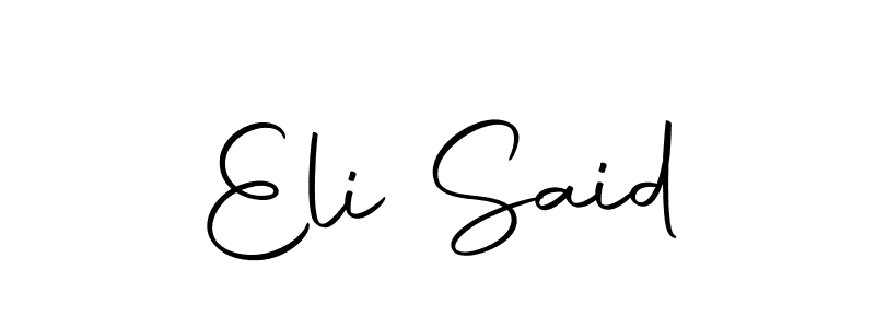 Design your own signature with our free online signature maker. With this signature software, you can create a handwritten (Autography-DOLnW) signature for name Eli Said. Eli Said signature style 10 images and pictures png