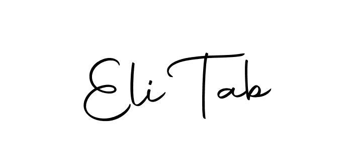 Eli Tab stylish signature style. Best Handwritten Sign (Autography-DOLnW) for my name. Handwritten Signature Collection Ideas for my name Eli Tab. Eli Tab signature style 10 images and pictures png