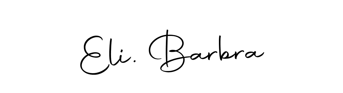 Autography-DOLnW is a professional signature style that is perfect for those who want to add a touch of class to their signature. It is also a great choice for those who want to make their signature more unique. Get Eli. Barbra name to fancy signature for free. Eli. Barbra signature style 10 images and pictures png