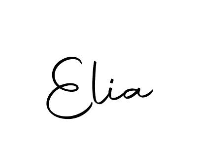 Design your own signature with our free online signature maker. With this signature software, you can create a handwritten (Autography-DOLnW) signature for name Elia. Elia signature style 10 images and pictures png