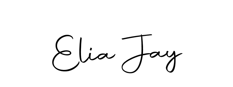 Here are the top 10 professional signature styles for the name Elia Jay. These are the best autograph styles you can use for your name. Elia Jay signature style 10 images and pictures png