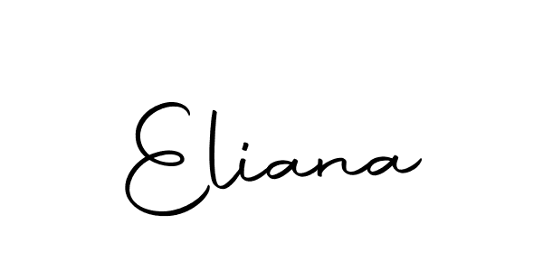 Use a signature maker to create a handwritten signature online. With this signature software, you can design (Autography-DOLnW) your own signature for name Eliana. Eliana signature style 10 images and pictures png