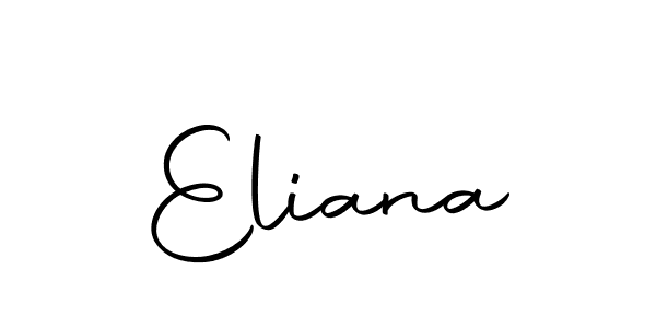 Use a signature maker to create a handwritten signature online. With this signature software, you can design (Autography-DOLnW) your own signature for name Eliana. Eliana signature style 10 images and pictures png