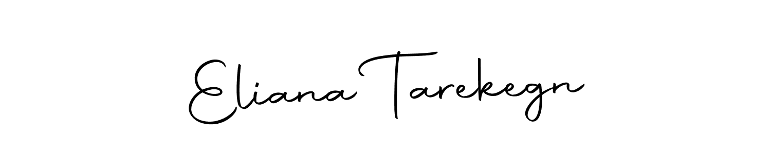 Make a short Eliana Tarekegn signature style. Manage your documents anywhere anytime using Autography-DOLnW. Create and add eSignatures, submit forms, share and send files easily. Eliana Tarekegn signature style 10 images and pictures png