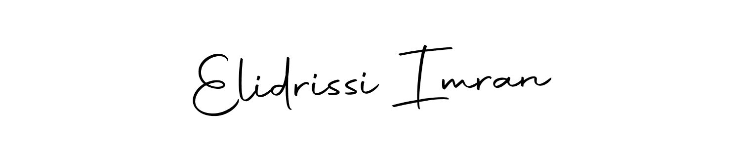 How to make Elidrissi Imran signature? Autography-DOLnW is a professional autograph style. Create handwritten signature for Elidrissi Imran name. Elidrissi Imran signature style 10 images and pictures png