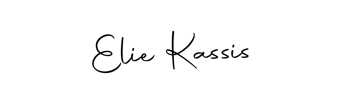 Design your own signature with our free online signature maker. With this signature software, you can create a handwritten (Autography-DOLnW) signature for name Elie Kassis. Elie Kassis signature style 10 images and pictures png