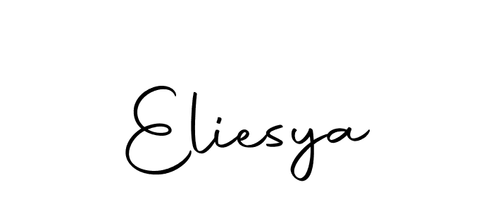 Design your own signature with our free online signature maker. With this signature software, you can create a handwritten (Autography-DOLnW) signature for name Eliesya. Eliesya signature style 10 images and pictures png