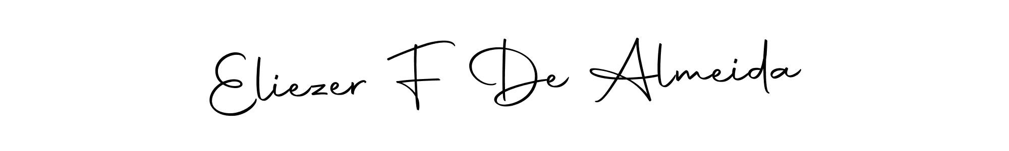 This is the best signature style for the Eliezer F De Almeida name. Also you like these signature font (Autography-DOLnW). Mix name signature. Eliezer F De Almeida signature style 10 images and pictures png