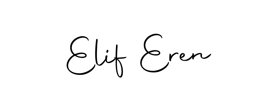 Design your own signature with our free online signature maker. With this signature software, you can create a handwritten (Autography-DOLnW) signature for name Elif Eren. Elif Eren signature style 10 images and pictures png