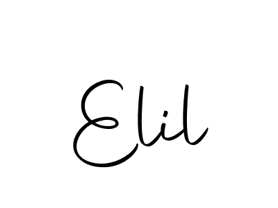 Also we have Elil name is the best signature style. Create professional handwritten signature collection using Autography-DOLnW autograph style. Elil signature style 10 images and pictures png