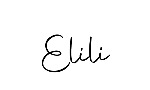 Make a beautiful signature design for name Elili. With this signature (Autography-DOLnW) style, you can create a handwritten signature for free. Elili signature style 10 images and pictures png