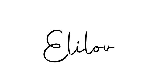 The best way (Autography-DOLnW) to make a short signature is to pick only two or three words in your name. The name Elilov include a total of six letters. For converting this name. Elilov signature style 10 images and pictures png