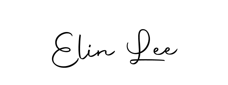 Use a signature maker to create a handwritten signature online. With this signature software, you can design (Autography-DOLnW) your own signature for name Elin Lee. Elin Lee signature style 10 images and pictures png