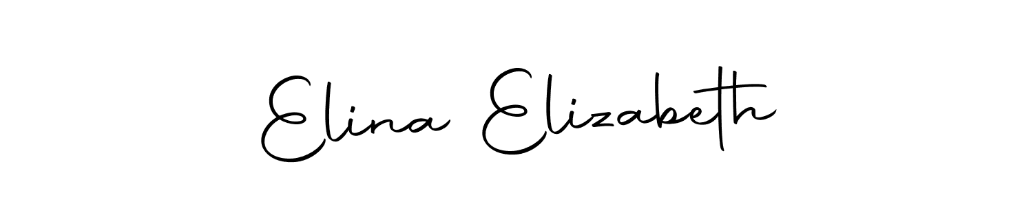 Elina Elizabeth stylish signature style. Best Handwritten Sign (Autography-DOLnW) for my name. Handwritten Signature Collection Ideas for my name Elina Elizabeth. Elina Elizabeth signature style 10 images and pictures png