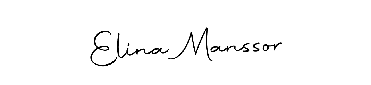 Also we have Elina Manssor name is the best signature style. Create professional handwritten signature collection using Autography-DOLnW autograph style. Elina Manssor signature style 10 images and pictures png