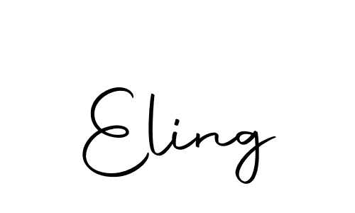 How to make Eling name signature. Use Autography-DOLnW style for creating short signs online. This is the latest handwritten sign. Eling signature style 10 images and pictures png