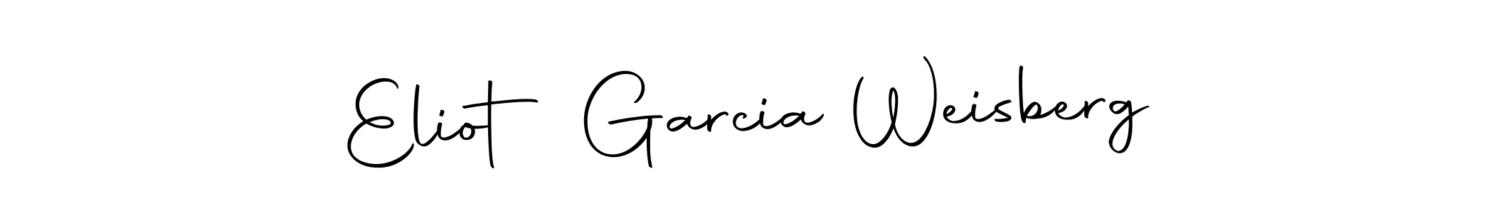 Make a beautiful signature design for name Eliot Garcia Weisberg. Use this online signature maker to create a handwritten signature for free. Eliot Garcia Weisberg signature style 10 images and pictures png