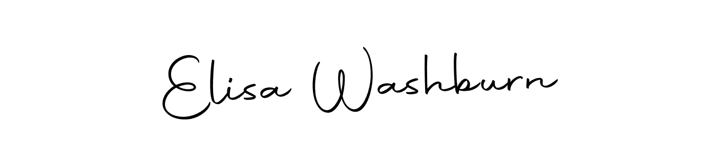 You should practise on your own different ways (Autography-DOLnW) to write your name (Elisa Washburn) in signature. don't let someone else do it for you. Elisa Washburn signature style 10 images and pictures png