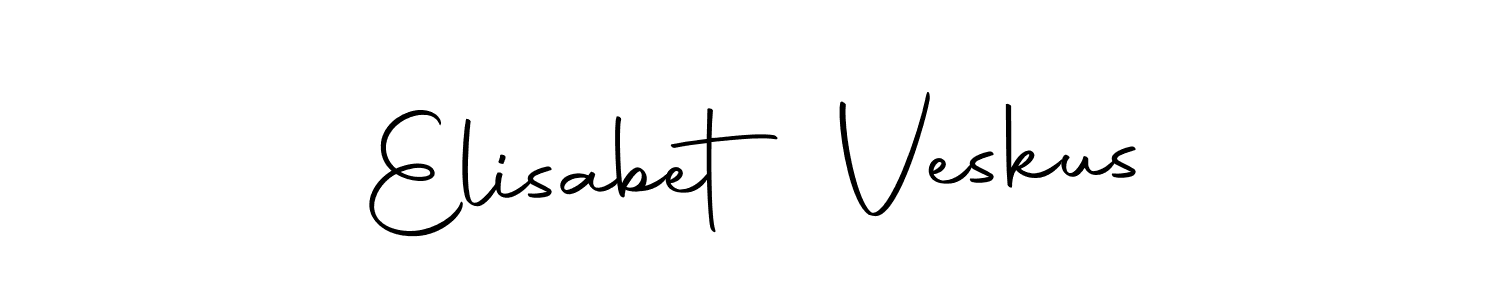 The best way (Autography-DOLnW) to make a short signature is to pick only two or three words in your name. The name Elisabet Veskus include a total of six letters. For converting this name. Elisabet Veskus signature style 10 images and pictures png