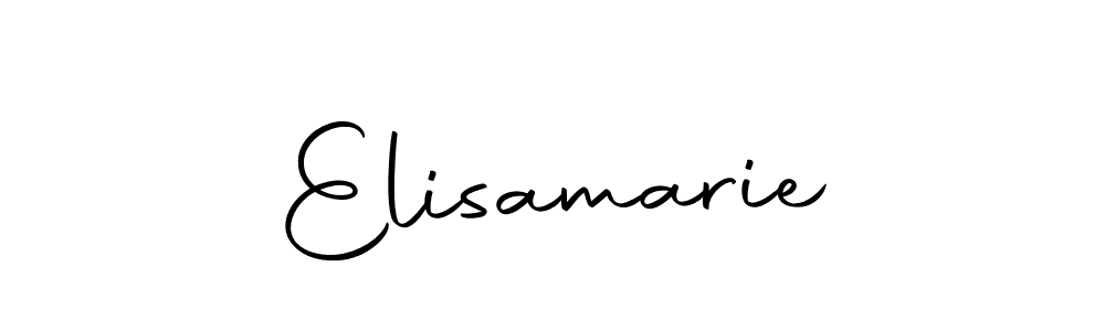 Create a beautiful signature design for name Elisamarie. With this signature (Autography-DOLnW) fonts, you can make a handwritten signature for free. Elisamarie signature style 10 images and pictures png