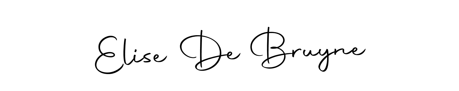 Make a beautiful signature design for name Elise De Bruyne. With this signature (Autography-DOLnW) style, you can create a handwritten signature for free. Elise De Bruyne signature style 10 images and pictures png