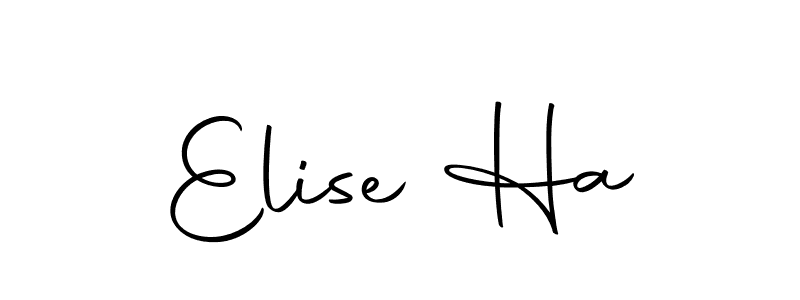 Also we have Elise Ha name is the best signature style. Create professional handwritten signature collection using Autography-DOLnW autograph style. Elise Ha signature style 10 images and pictures png