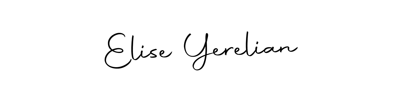 Also we have Elise Yerelian name is the best signature style. Create professional handwritten signature collection using Autography-DOLnW autograph style. Elise Yerelian signature style 10 images and pictures png