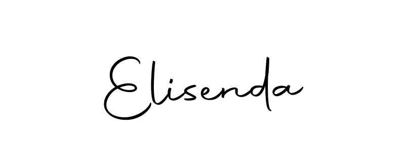 How to make Elisenda signature? Autography-DOLnW is a professional autograph style. Create handwritten signature for Elisenda name. Elisenda signature style 10 images and pictures png