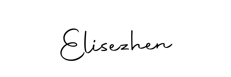 Make a beautiful signature design for name Elisezhen. With this signature (Autography-DOLnW) style, you can create a handwritten signature for free. Elisezhen signature style 10 images and pictures png